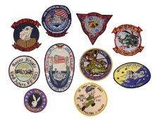 Lot of 10 Assorted US Navy / Naval Aviation Division and Squadron Patches (A)