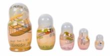 Russian Matryoshka Doll Set For 100 Years of Aviation Motor Flight (HDZ)