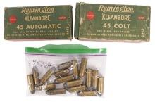 Remington Kleen Bore Assorted Ammo Lot of 3 45 ACP / 45 LC (D3J)