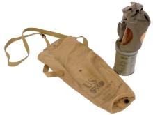 US WWII Non-Combatant M1A1 1-1 Gas Mask and Filter with Original Bag  (M4M)