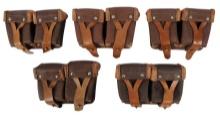 Russian WWII M91/30 Mosin Nagant Ammo Pouch Lot of 5 (S4C)