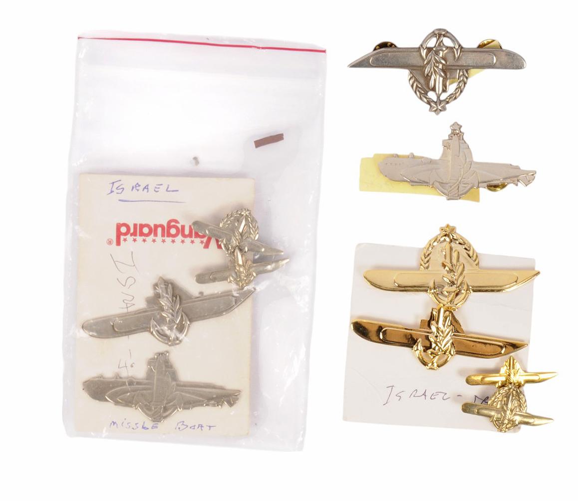 Ten Israeli Naval Officer & Enlisted Submarine Badges (A)