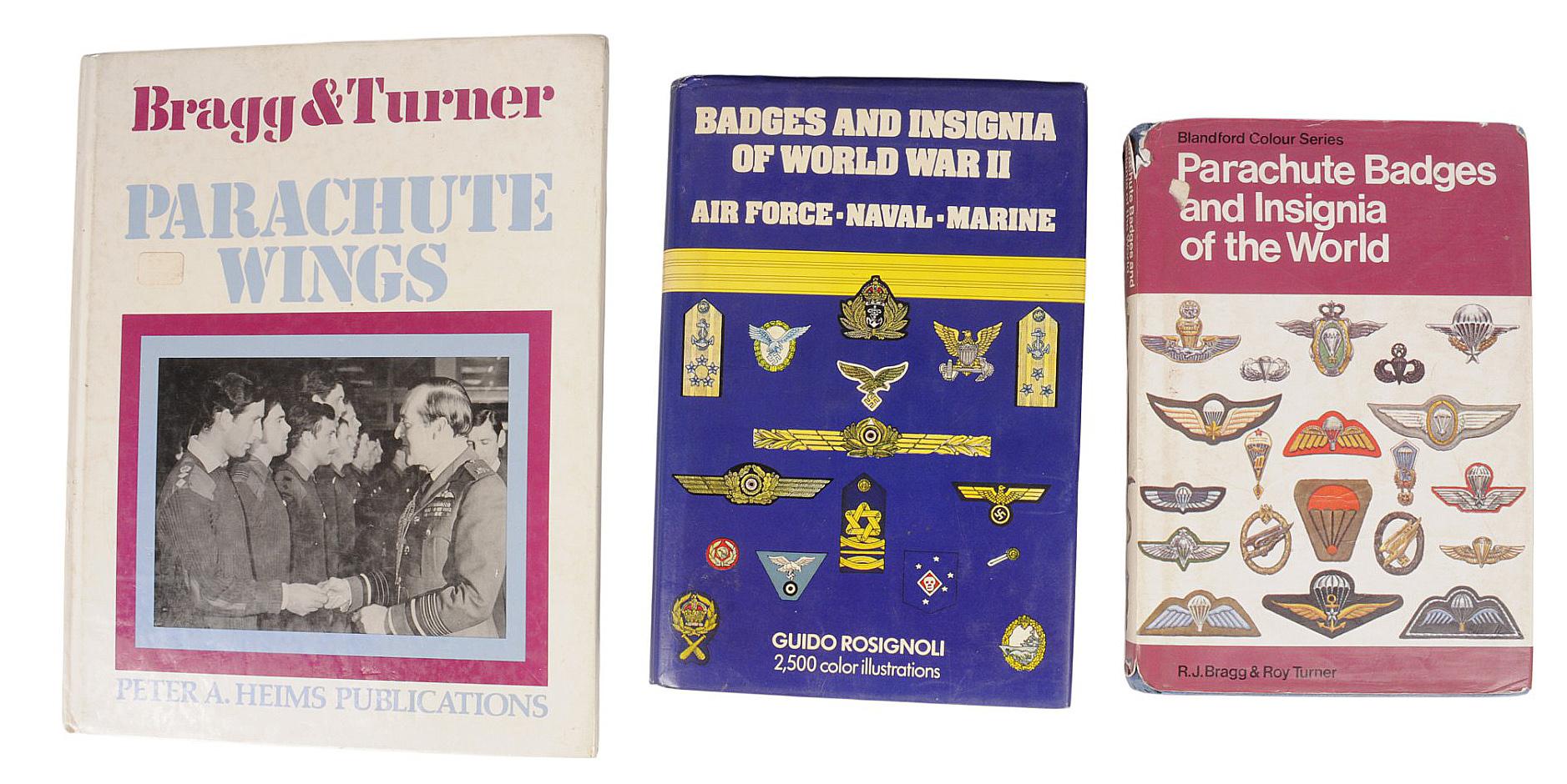 Group Lot of Three Out of Print Militaria Airborne Insignia Reference Books (A)