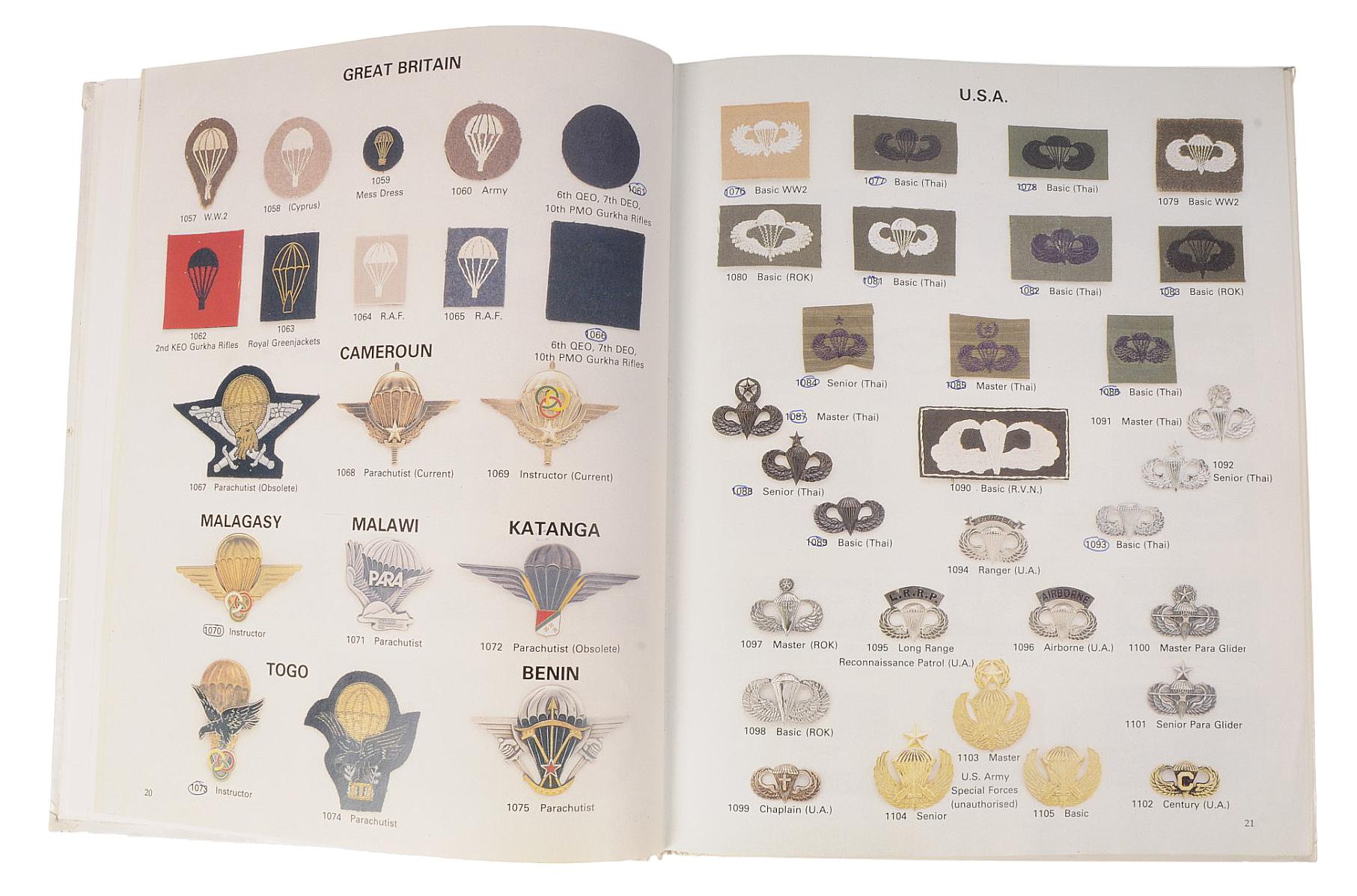 Group Lot of Three Out of Print Militaria Airborne Insignia Reference Books (A)