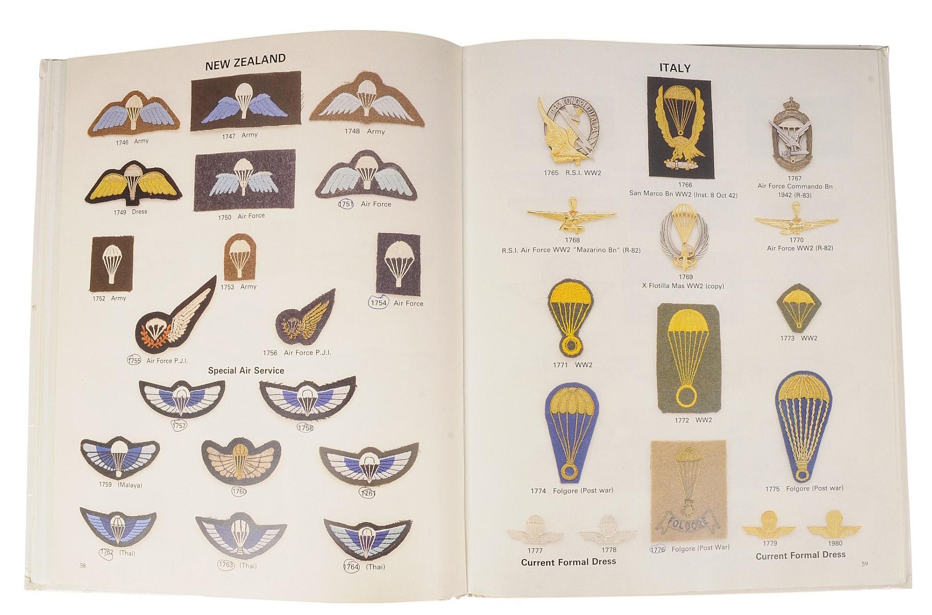 Group Lot of Three Out of Print Militaria Airborne Insignia Reference Books (A)