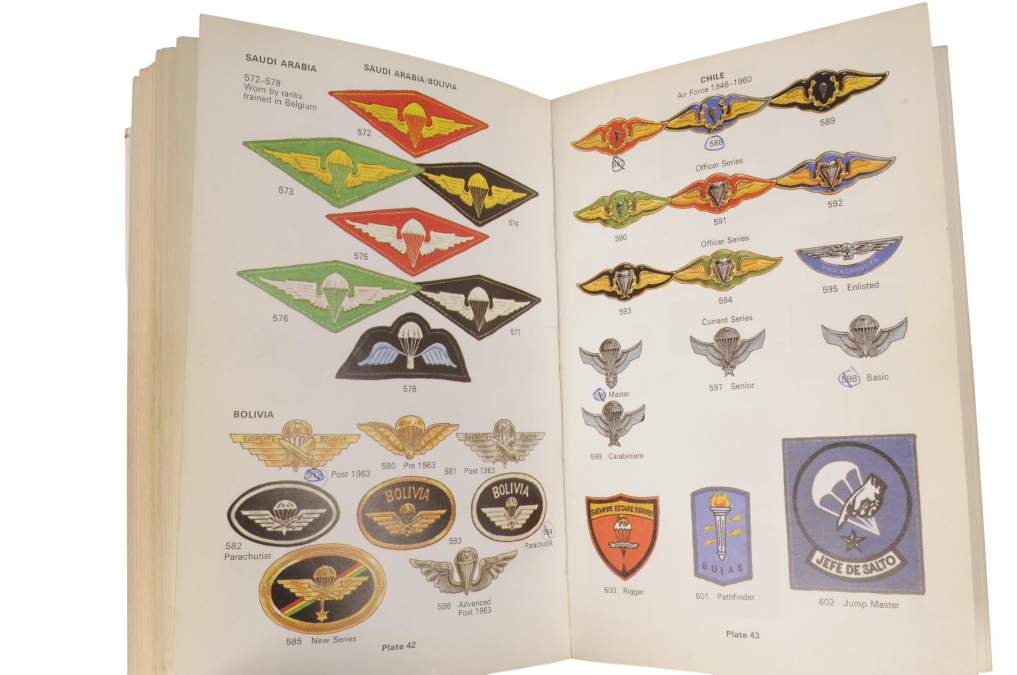 Group Lot of Three Out of Print Militaria Airborne Insignia Reference Books (A)
