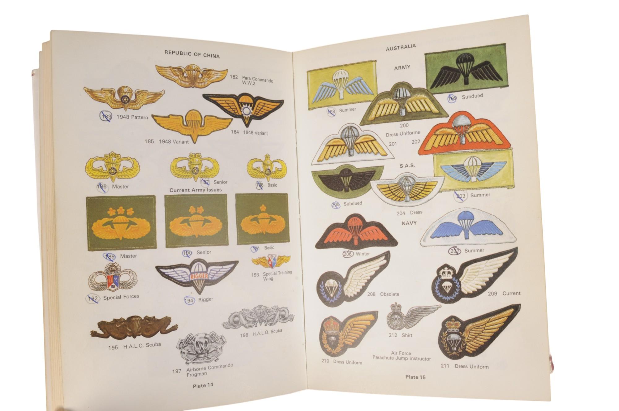 Group Lot of Three Out of Print Militaria Airborne Insignia Reference Books (A)