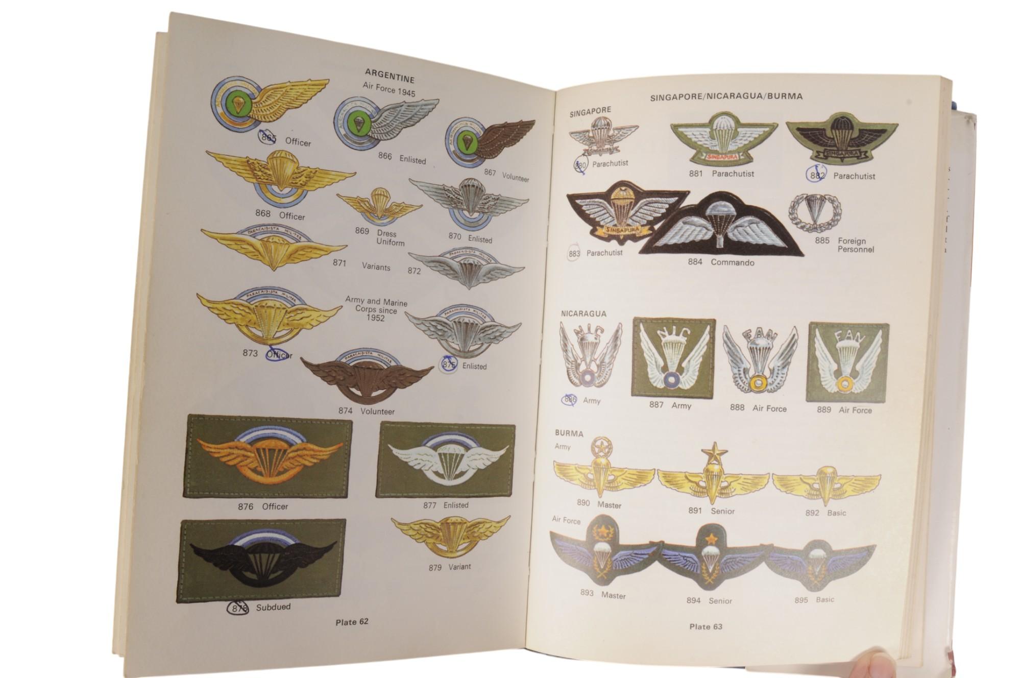 Group Lot of Three Out of Print Militaria Airborne Insignia Reference Books (A)