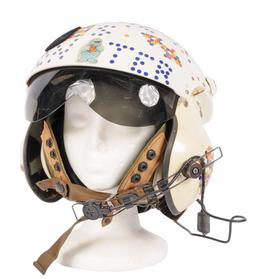 US Military Issue "Cookie Monster" Personalized Helicopter Flight Helmet (JAS)