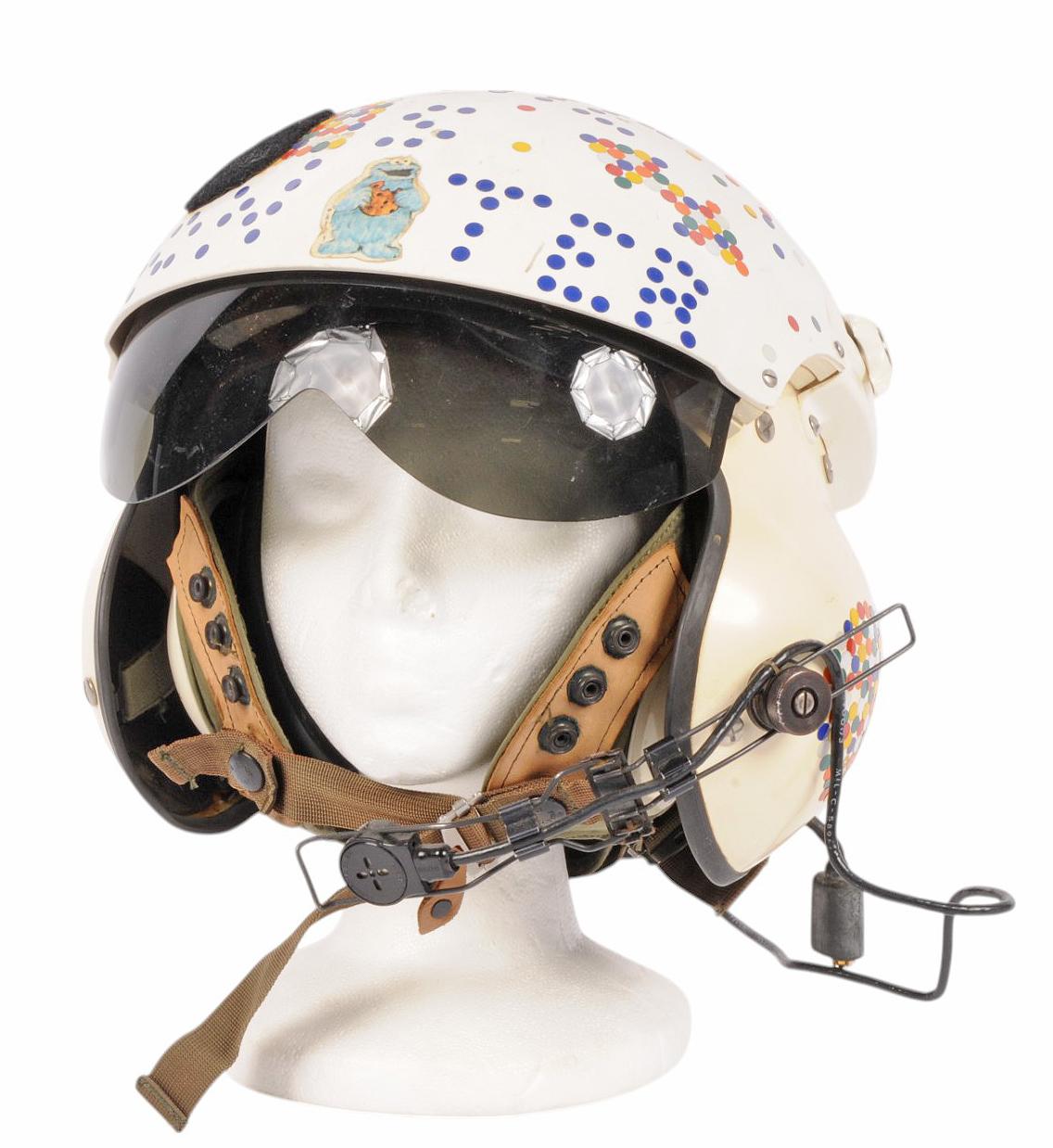 US Military Issue "Cookie Monster" Personalized Helicopter Flight Helmet (JAS)