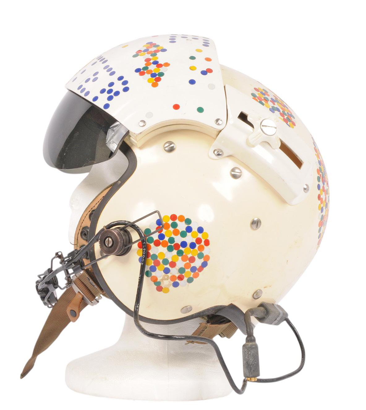 US Military Issue "Cookie Monster" Personalized Helicopter Flight Helmet (JAS)