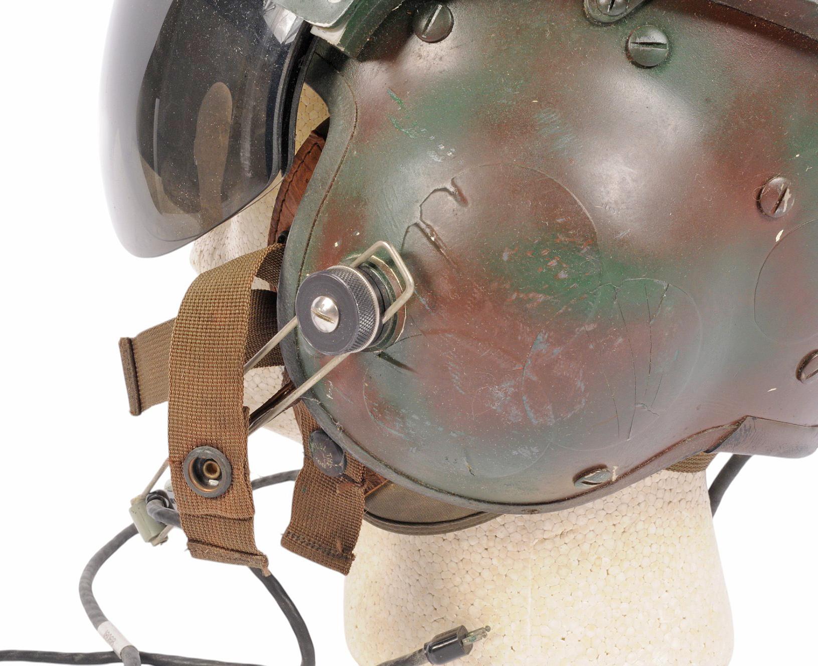 US Military Cold War Era Gentex Flight Helmet with Visor (JAS)