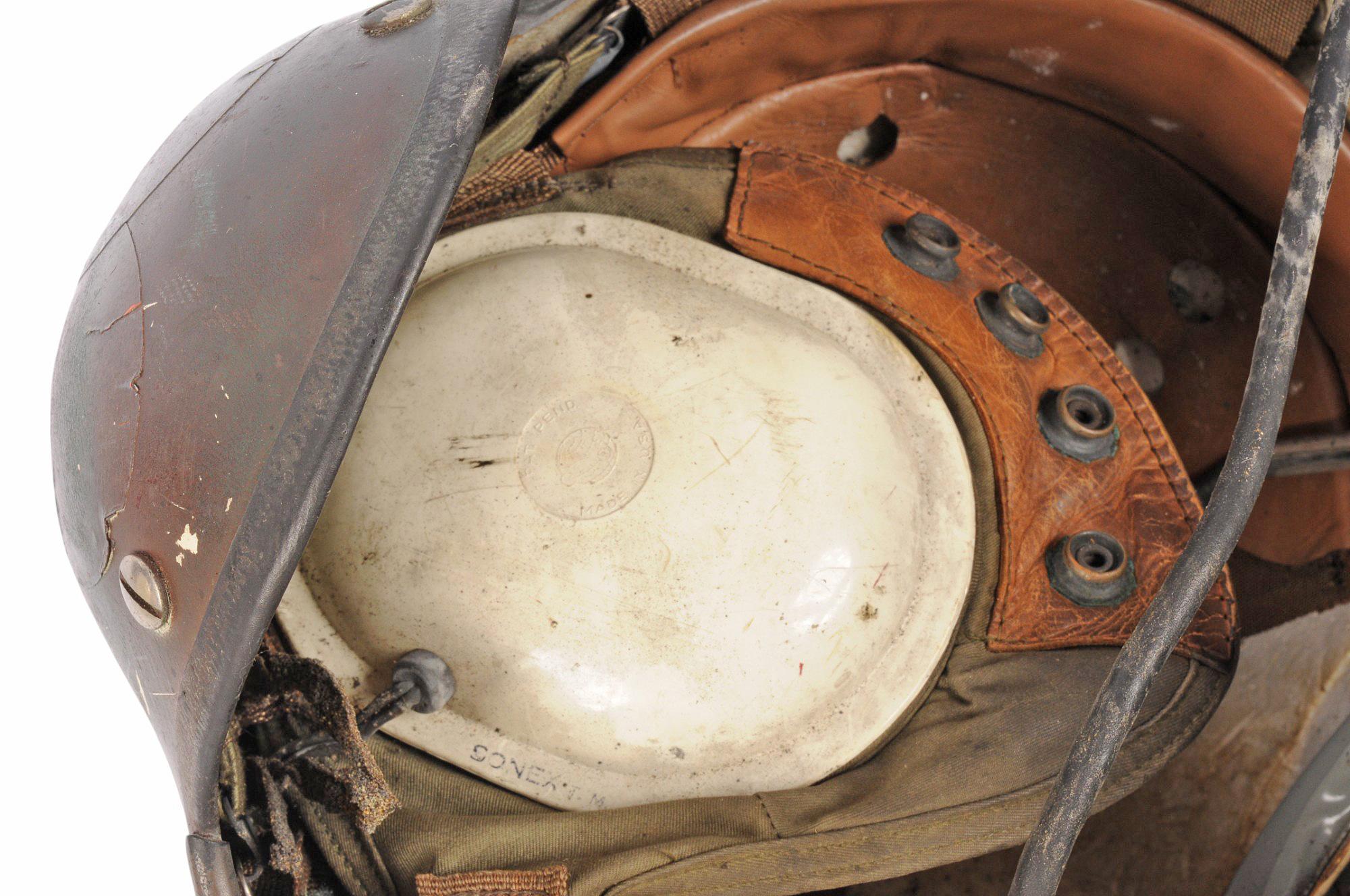 US Military Cold War Era Gentex Flight Helmet with Visor (JAS)