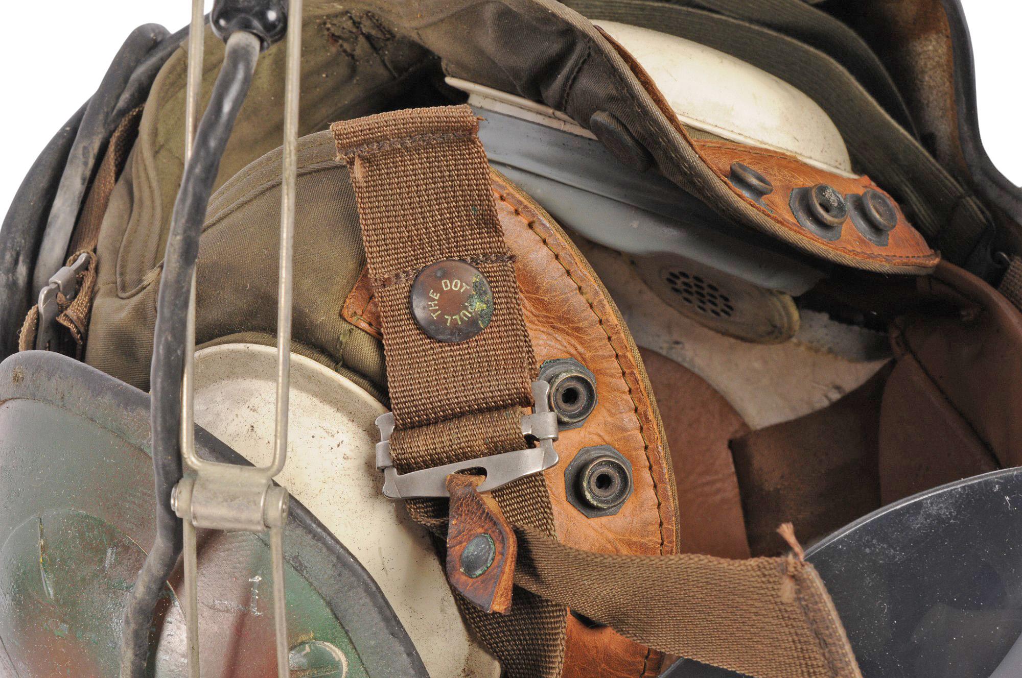 US Military Cold War Era Gentex Flight Helmet with Visor (JAS)
