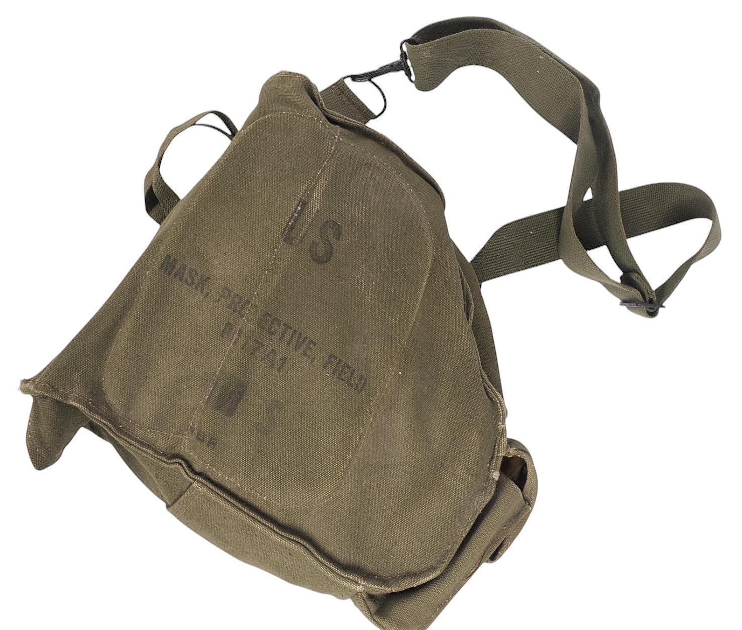 Vietnam War Issued M17A1 Gas Mask Set with Bag Lot of 2 Sets  (JAS)