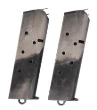 Unauthenticated USGI US Military M1911 45 ACP. 7 Rd. Lanyard Loop Magazine Lot of 2 (APL)