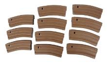 US Military Issued USGI TAN FDE M4 / AR15 5.56 / 223 Rem. 30 Rd. Magazine Lot of 11 (APL)