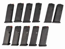 Glock 19 Series 15 and 10 Rd. Magazine Lot of 11 (APL)