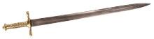 Civil War Era Possible Confederate Used German Imported Artillery Sword (A)