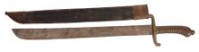 Rare German WWI Infantry Pioneer Sword with Scabbard (F3L)