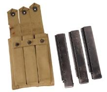 World War II USMC Marked Thompson Pouch & 30 Round .45 Magazine Lot (CWA)