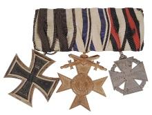 Imperial German WWI Military Cross Medal Wrack of 3   (C3T)