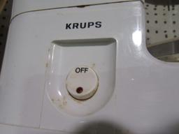 KRUPS COFFEE POT AND COFFEE MUGS