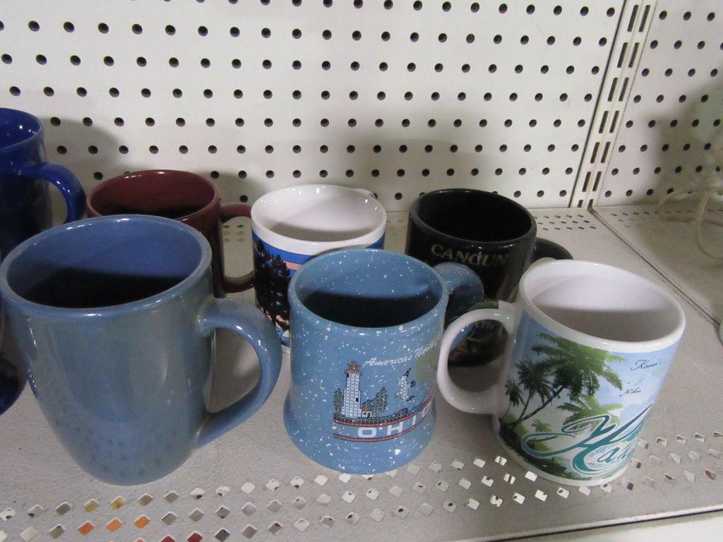 KRUPS COFFEE POT AND COFFEE MUGS