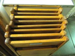 8 WOODEN FOLDING CHAIRS