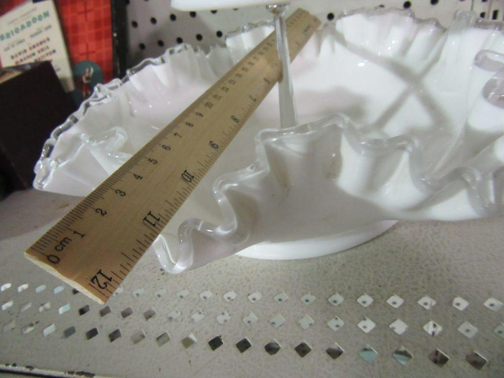 FENTON TWO TIERED DISH