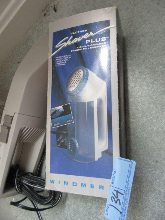 KIRBY 12-VOLT HAND SWEEPER. GARMENT STEAMER. CLOTHES SHAVER PLUS WITH BOX