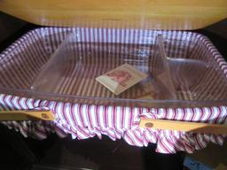 1997 LONGABERGER BASKET WITH INSERT AND LID