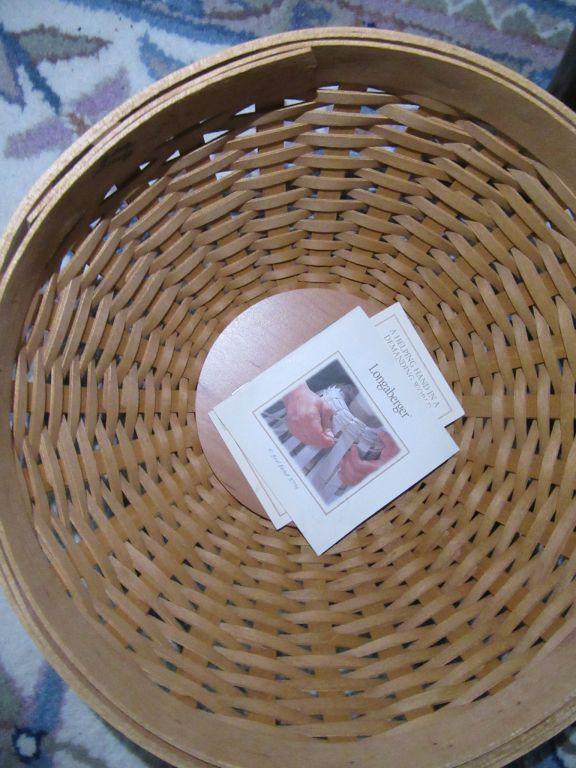 LONGABERGER HOSTESS FULL BASKET SET. NO DATE