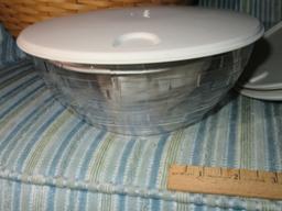 LONGABERGER HOSTESS FULL BASKET SET. NO DATE