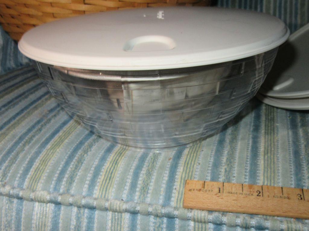 LONGABERGER HOSTESS FULL BASKET SET. NO DATE