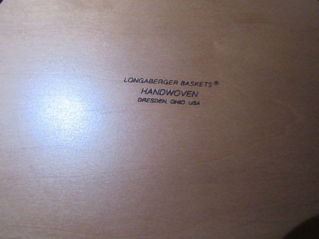LONGABERGER HOSTESS FULL BASKET SET. NO DATE
