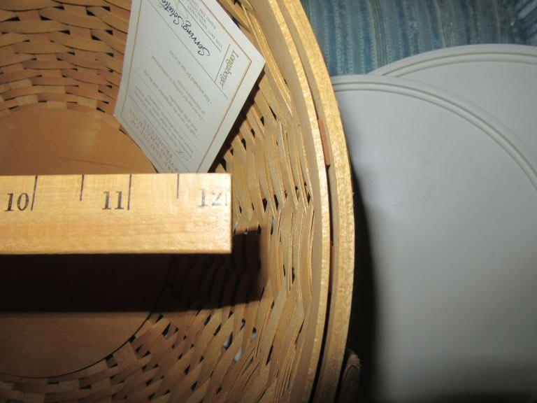 LONGABERGER HOSTESS FULL BASKET SET. NO DATE
