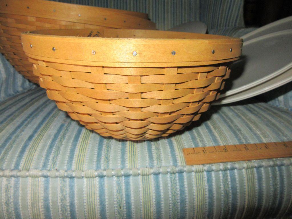 LONGABERGER HOSTESS FULL BASKET SET. NO DATE