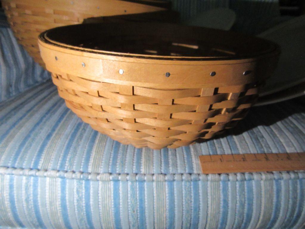 LONGABERGER HOSTESS FULL BASKET SET. NO DATE