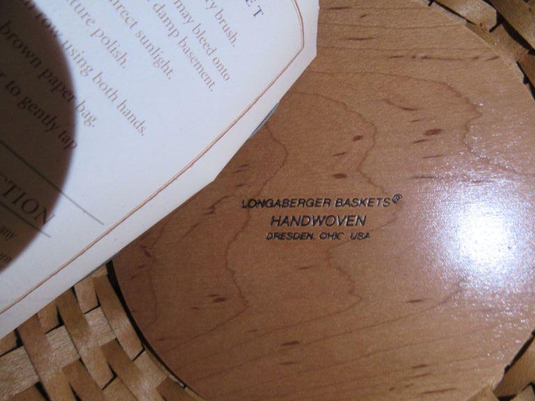 LONGABERGER HOSTESS FULL BASKET SET. NO DATE