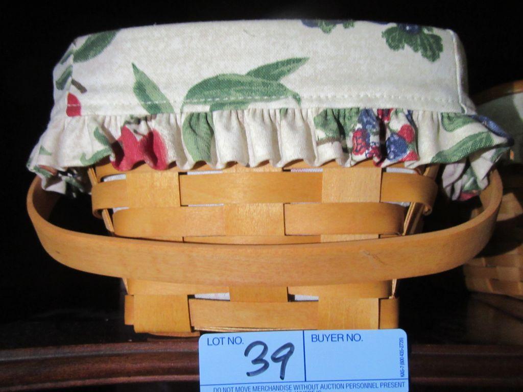 2001 LONGABERGER BASKET WITH INSERT