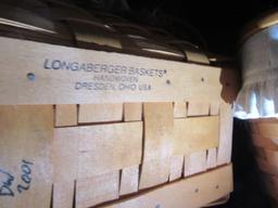 2001 LONGABERGER BASKET WITH INSERT