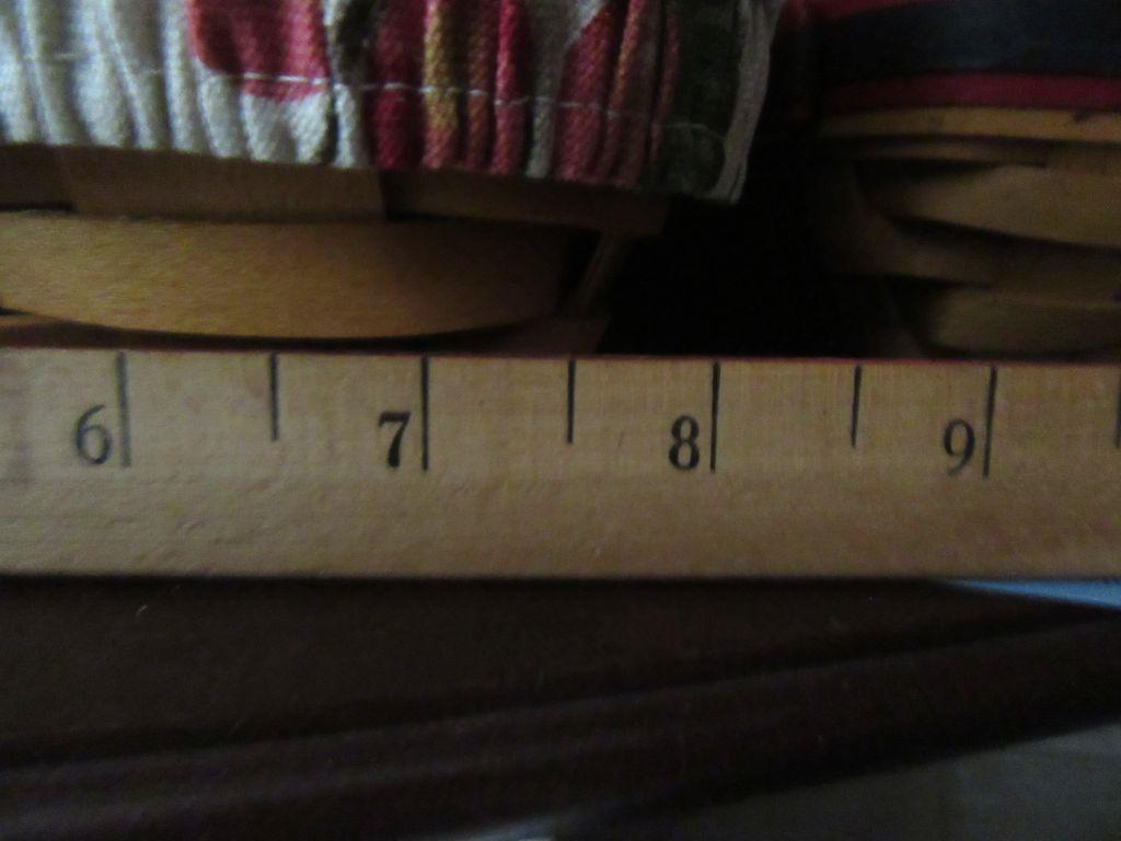 1998 LONGABERGER BASKET WITH DIVIDED INSERT. 2001 LONGABERGER BASKET WITH D