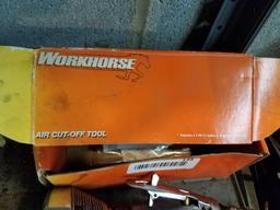 Workhorse pneumatic cut off tool with box and manual