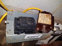40 amp breaker box with vintage Frank Adam Electric Company Breakers