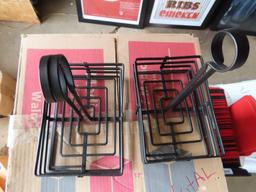 lot of 40 table top style metal condiment baskets.