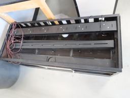 One lighted habitat Aquarium approximately 5 ft long