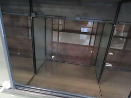 One lighted habitat Aquarium approximately 5 ft long