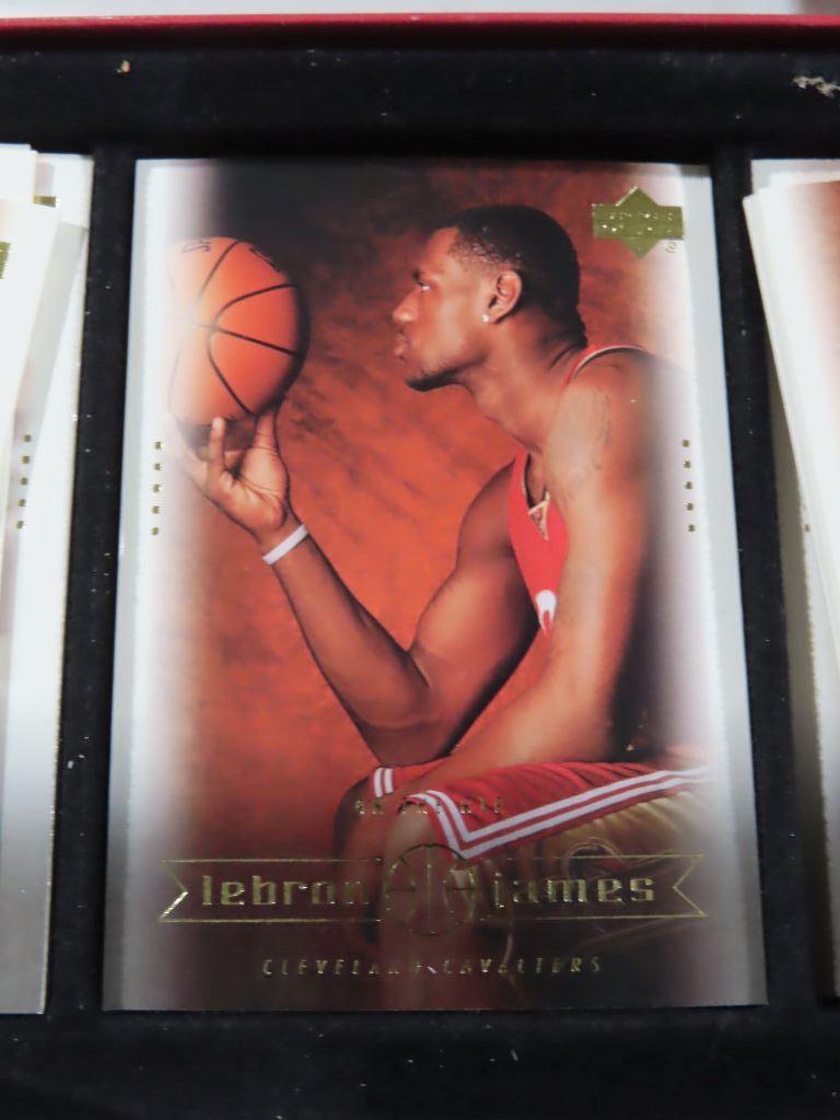 Lot of two LeBron James Upper Deck basketball card sets