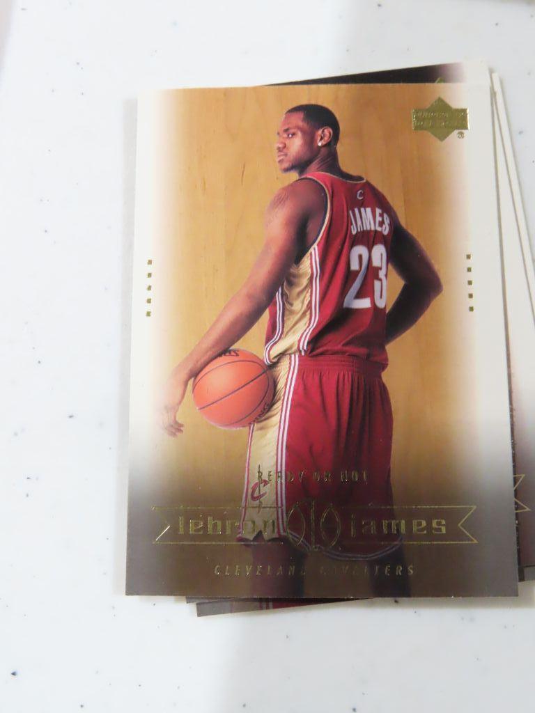 Lot of two LeBron James Upper Deck basketball card sets